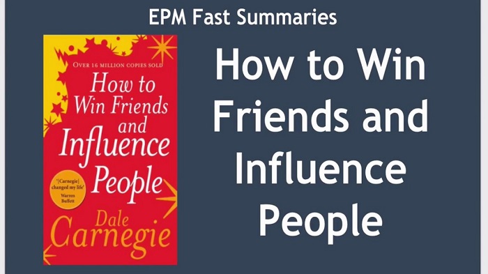 A Book Of Dale Carnegia Which Is About How To Win Friends & Influence People On Display.