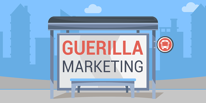 A Vector Image Of Guerilla Marketing Concept.